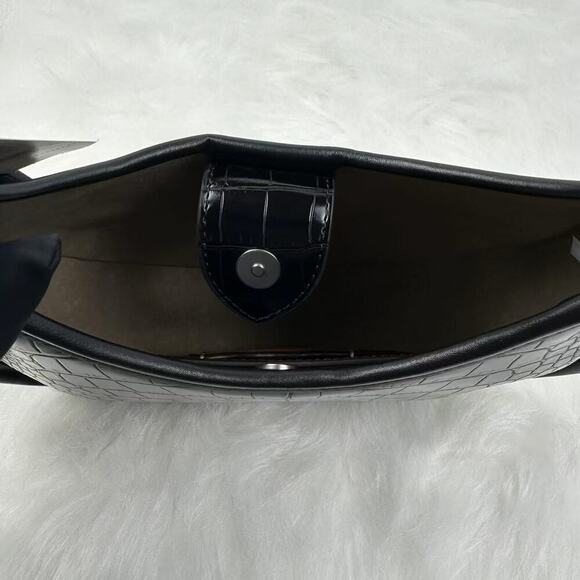 Coach Ergo Shoulder Bag In Croc Embossed Coachtopia Leather Black CT272 Rainbow - Picture 7 of 9